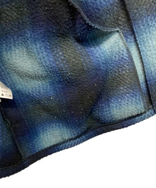 SUPREME（シュプリーム）SUPREME (シュプリーム) Shadow Plaid Fleece Shirt　フリースシャツ ブルー サイズ:Lの古着・服飾アイテム