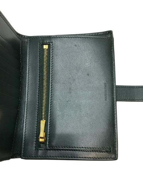 CELINE（セリーヌ）CELINE (セリーヌ) ミディアムストラップウォレット ダークグリーンの古着・服飾アイテム