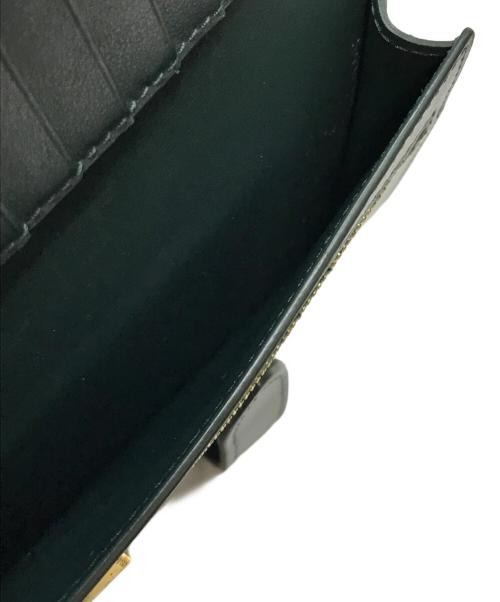 CELINE（セリーヌ）CELINE (セリーヌ) ミディアムストラップウォレット ダークグリーンの古着・服飾アイテム