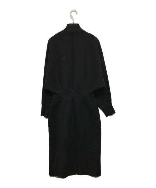 Curensology（カレンソロジー）Curensology (カレンソロジー) ウールダブルフェイスニットワンピース ブラック サイズ:Freeの古着・服飾アイテム