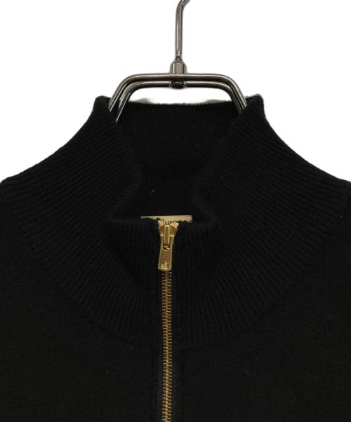 Curensology（カレンソロジー）Curensology (カレンソロジー) ウールダブルフェイスニットワンピース ブラック サイズ:Freeの古着・服飾アイテム