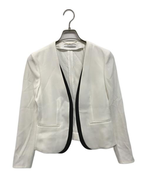 BEIGE（ベイジ）BEIGE (ベイジ) CINDY / ダブルカラージャケット ホワイト サイズ:2の古着・服飾アイテム
