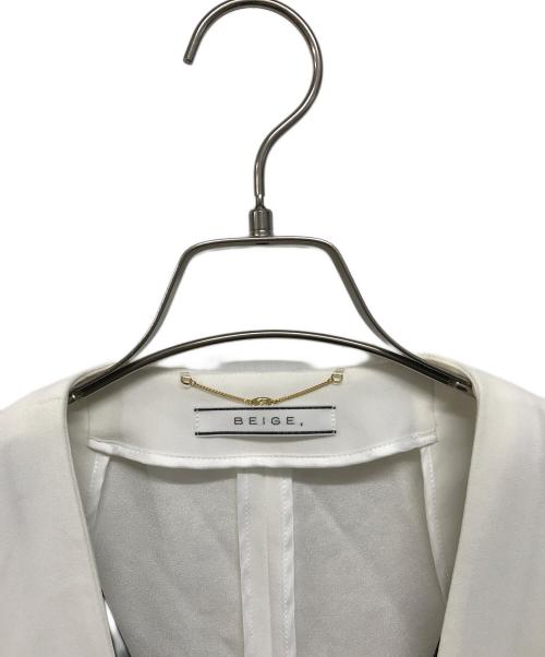 BEIGE（ベイジ）BEIGE (ベイジ) CINDY / ダブルカラージャケット ホワイト サイズ:2の古着・服飾アイテム