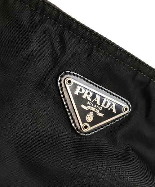 PRADA（プラダ）PRADA (プラダ) ナイロンショルダーバッグ ブラックの古着・服飾アイテム