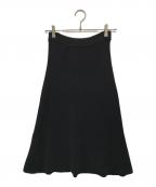 HERMESエルメス）の古着「フレアニットスカート」｜ブラック