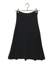 HERMES（エルメス）の古着「フレアニットスカート」｜ブラック