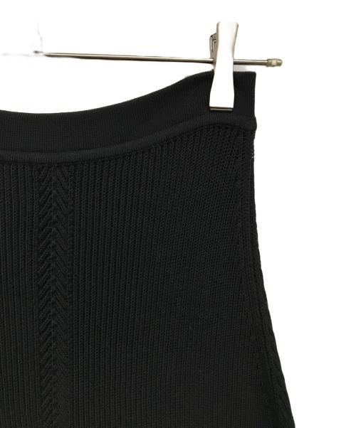 HERMES（エルメス）HERMES (エルメス) フレアニットスカート ブラック サイズ:SIZE 38の古着・服飾アイテム