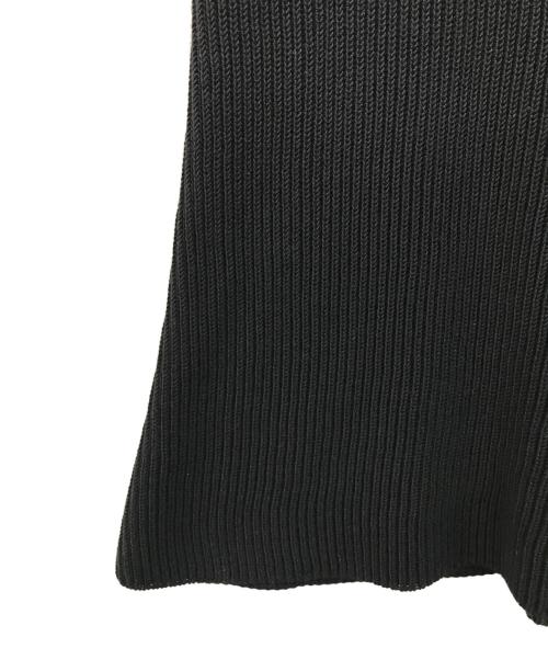 HERMES（エルメス）HERMES (エルメス) フレアニットスカート ブラック サイズ:SIZE 38の古着・服飾アイテム