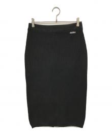 MADISON BLUE（マディソンブルー）の古着「TIGHT SKIRT MESH(タイトスカート　メッシュ)」｜ブラック