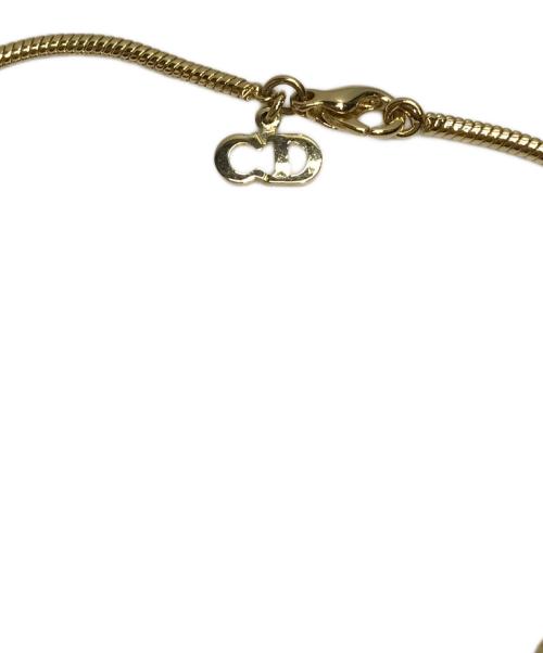Christian Dior（クリスチャン ディオール）Christian Dior (クリスチャン ディオール) DIORロゴネックレス ゴールドの古着・服飾アイテム