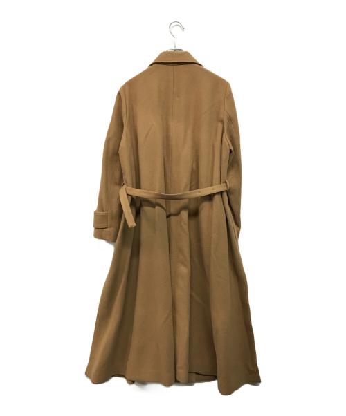 Ameri（アメリ）AMERI (アメリ) BELT FLARE LONG COAT ベージュ サイズ:Sの古着・服飾アイテム
