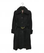 MaxMaraマックスマーラ）の古着「スウェードコート」｜ブラック