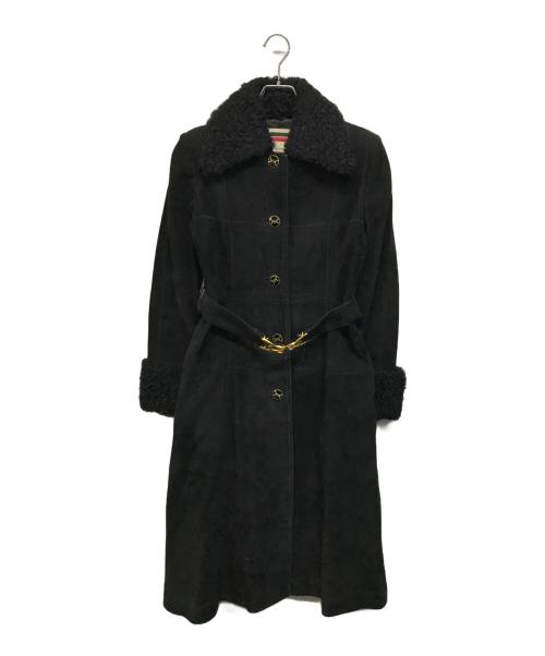 MaxMara（マックスマーラ）MaxMara (マックスマーラ) スウェードコート ブラック サイズ:不明の古着・服飾アイテム