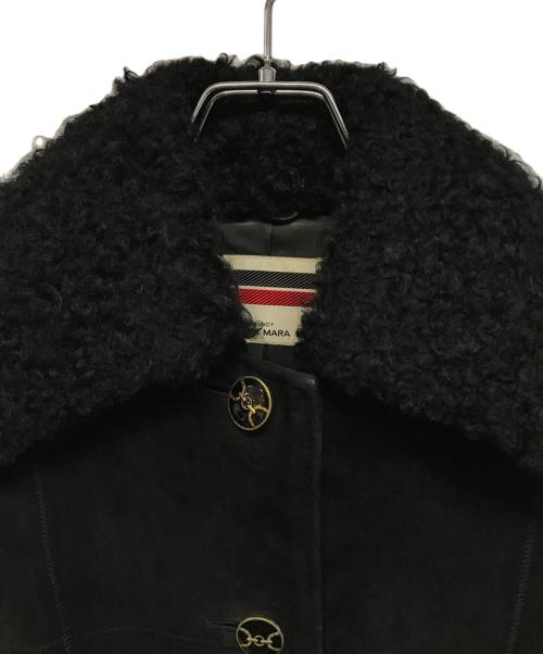 MaxMara（マックスマーラ）MaxMara (マックスマーラ) スウェードコート ブラック サイズ:不明の古着・服飾アイテム