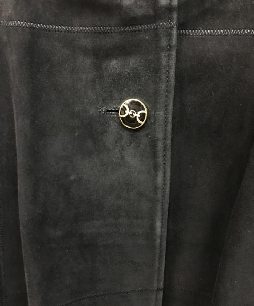 MaxMara（マックスマーラ）MaxMara (マックスマーラ) スウェードコート ブラック サイズ:不明の古着・服飾アイテム