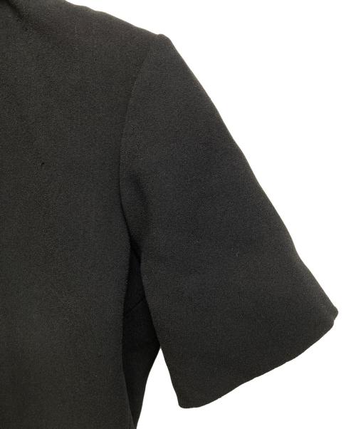 CELINE（セリーヌ）CELINE (セリーヌ) アシメデザインビジューネックブラウス ブラック サイズ:SIZE 36の古着・服飾アイテム