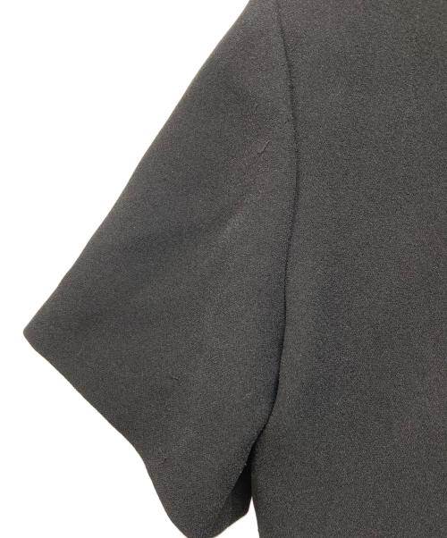 CELINE（セリーヌ）CELINE (セリーヌ) アシメデザインビジューネックブラウス ブラック サイズ:SIZE 36の古着・服飾アイテム
