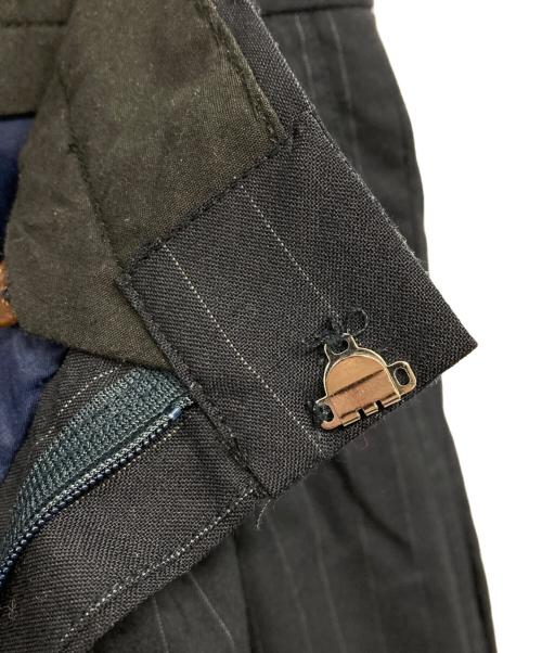 FOLL（フォル）Foll (フォル) summer wool wardrobe slacks(サマー・ウール・ワードローブ・スラックス) ネイビー サイズ:2の古着・服飾アイテム