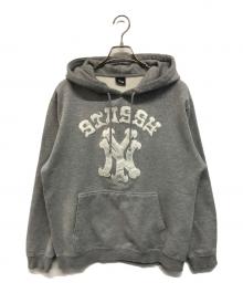 stussy（ステューシー）の古着「ロゴ刺繍パーカー」｜グレー