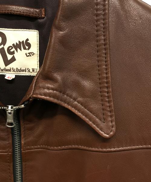 Lewis Leathers（ルイスレザース）Lewis Leathers (ルイスレザース) 385 COUNTRYMAN【カントリーマン】レザージャケット ブラウン サイズ:SIZE 40の古着・服飾アイテム