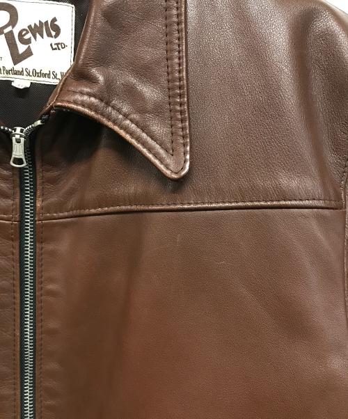 Lewis Leathers（ルイスレザース）Lewis Leathers (ルイスレザース) 385 COUNTRYMAN【カントリーマン】レザージャケット ブラウン サイズ:SIZE 40の古着・服飾アイテム