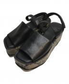 MANAマナ）の古着「厚底サンダル」｜ベージュ×ブラック