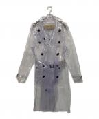 BURBERRY LONDONバーバリーロンドン）の古着「TRANSPARENT TRENCH COAT　トランスペアレント トレンチコート」｜クリア