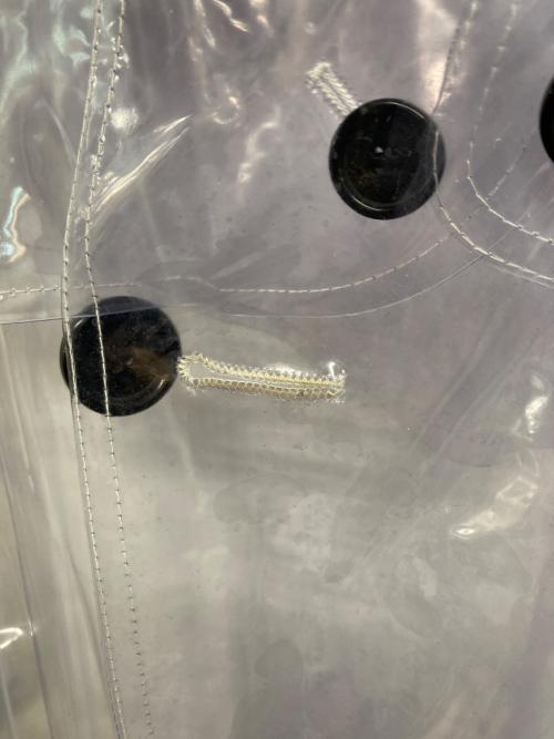 BURBERRY LONDON（バーバリーロンドン）BURBERRY LONDON (バーバリーロンドン) TRANSPARENT TRENCH COAT　トランスペアレント トレンチコート クリア サイズ:52の古着・服飾アイテム