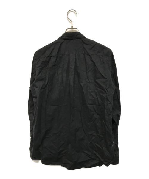 BLACK COMME des GARCONS（ブラックコムデギャルソン）BLACK COMME des GARCONS (ブラックコムデギャルソン) フロントジップデザインシャツ ブラック サイズ:Lの古着・服飾アイテム
