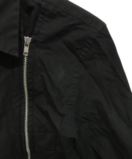 BLACK COMME des GARCONS（ブラックコムデギャルソン）BLACK COMME des GARCONS (ブラックコムデギャルソン) フロントジップデザインシャツ ブラック サイズ:Lの古着・服飾アイテム