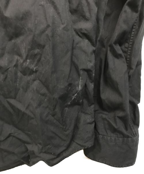 BLACK COMME des GARCONS（ブラックコムデギャルソン）BLACK COMME des GARCONS (ブラックコムデギャルソン) フロントジップデザインシャツ ブラック サイズ:Lの古着・服飾アイテム