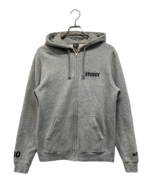 stussy（ステューシー）stussy (ステューシー) ジップパーカー グレー サイズ:Mの古着・服飾アイテム