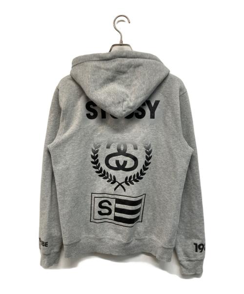 stussy（ステューシー）stussy (ステューシー) ジップパーカー グレー サイズ:Mの古着・服飾アイテム