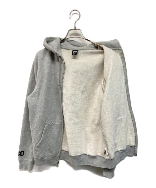 stussy（ステューシー）stussy (ステューシー) ジップパーカー グレー サイズ:Mの古着・服飾アイテム