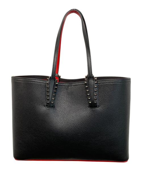 Christian Louboutin（クリスチャン・ルブタン）Christian Louboutin (クリスチャン・ルブタン) CABATA/カバタ スタッズトートバッグ ブラック×レッドの古着・服飾アイテム