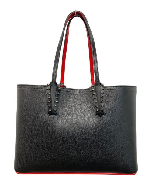 Christian Louboutin（クリスチャン・ルブタン）Christian Louboutin (クリスチャン・ルブタン) CABATA/カバタ スタッズトートバッグ ブラック×レッドの古着・服飾アイテム