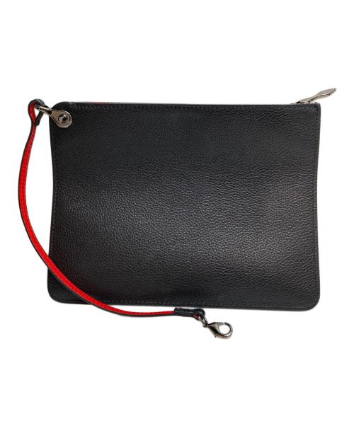 Christian Louboutin（クリスチャン・ルブタン）Christian Louboutin (クリスチャン・ルブタン) CABATA/カバタ スタッズトートバッグ ブラック×レッドの古着・服飾アイテム