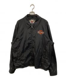 HARLEY-DAVIDSON（ハーレーダビッドソン）の古着「刺繍スイングトップ」｜ブラック