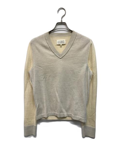 Martin Margiela14（マルタンマルジェラ14）Martin Margiela14 (マルタンマルジェラ14) Vネックニット アイボリー サイズ:Sの古着・服飾アイテム