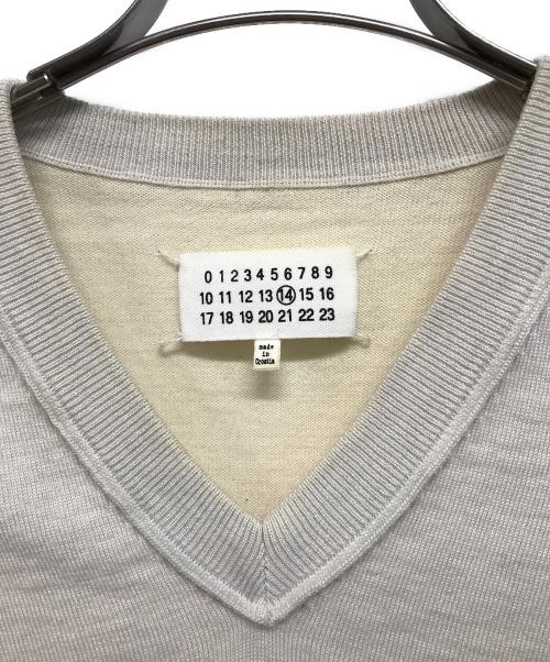 Martin Margiela14（マルタンマルジェラ14）Martin Margiela14 (マルタンマルジェラ14) Vネックニット アイボリー サイズ:Sの古着・服飾アイテム