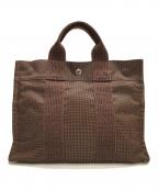 HERMESエルメス）の古着「エールラインPM トートバッグ」｜ブラウン