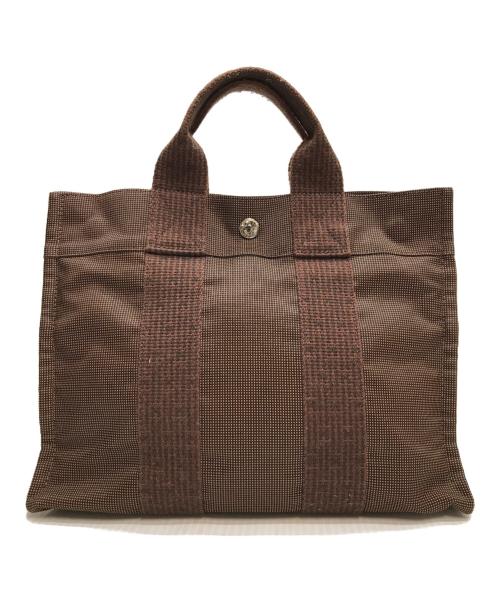 HERMES（エルメス）HERMES (エルメス) エールラインPM トートバッグ ブラウンの古着・服飾アイテム