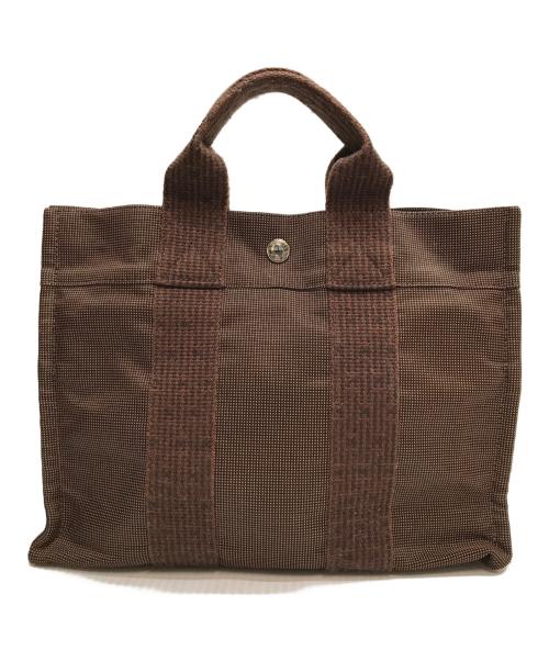 HERMES（エルメス）HERMES (エルメス) エールラインPM トートバッグ ブラウンの古着・服飾アイテム