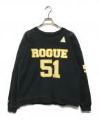 A BATHING APEア ベイシング エイプ）の古着「フットボールスウェット ROGUE 51(ローグ・フィフティワン)」｜ブラック×イエロー