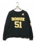 A BATHING APE（ア ベイシング エイプ）の古着「フットボールスウェット ROGUE 51(ローグ・フィフティワン)」｜ブラック×イエロー