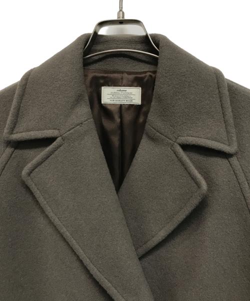 JOURNAL STANDARD relume（ジャーナルスタンダード レリューム）JOURNAL STANDARD relume (ジャーナルスタンダード レリューム) 尾州ウールスーパー100モッサPコート ベージュ サイズ:SIZE 36の古着・服飾アイテム