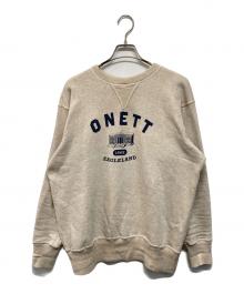 WAREHOUSE×MOTHER2（ウエアハウス×マザー2）の古着「オネット市役所 カレッジ 両Vガゼット スウェットシャツ」｜オートミール