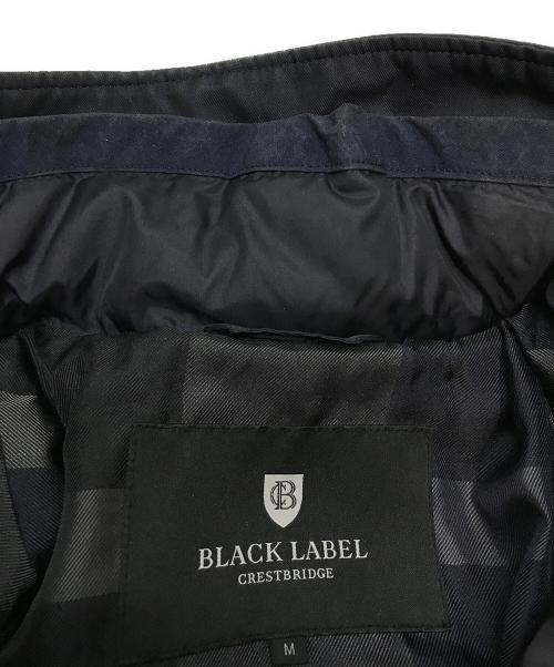 BLACK LABEL CRESTBRIDGE（ブラックレーベル クレストブリッジ）BLACK LABEL CRESTBRIDGE (ブラックレーベル クレストブリッジ) ライナー付きダウンコート ネイビー サイズ:Mの古着・服飾アイテム