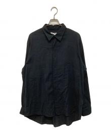 FOLL（フォル）の古着「khadi cotton loose shirt」｜ブラック