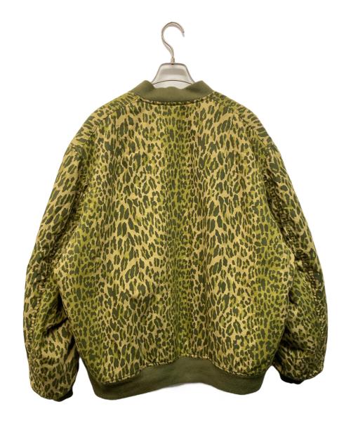 MASSES（マシス）MASSES (マシス) LEOPARD MA-1（レオパード・エムエーワン） オリーブ サイズ:XLの古着・服飾アイテム